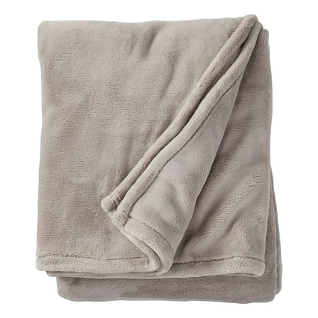 L.L.Bean Wicked Plush Throw Large Woodsmoke (0SAG207000)