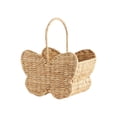 thumbnail image 2 of Handwoven Flutterby Basket with Handle, Straw Storage Basket for Easter, Wedding Display, Home Decor, Spring Decor, Multifunctional Decorative Basket for Bedroom, Living Room, 2 of 6