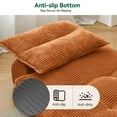 thumbnail image 6 of BEHOST 70" Compact Corduroy Sofa Bed Couch, Folding Futon Sleeper for Living Room or Office, Orange Red, 6 of 10