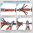 thumbnail image 4 of 5 Wire Twisting Tool for Drill 3/5 Way Wire Stripping Tool Wire Twister Tool Wire Stripper and Twister Connector Driver, 4 of 6