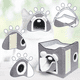 thumbnail image 3 of Casa Para Gatos Con Cama Plegable Y Cojín Suave Para Mascota, 3 of 4