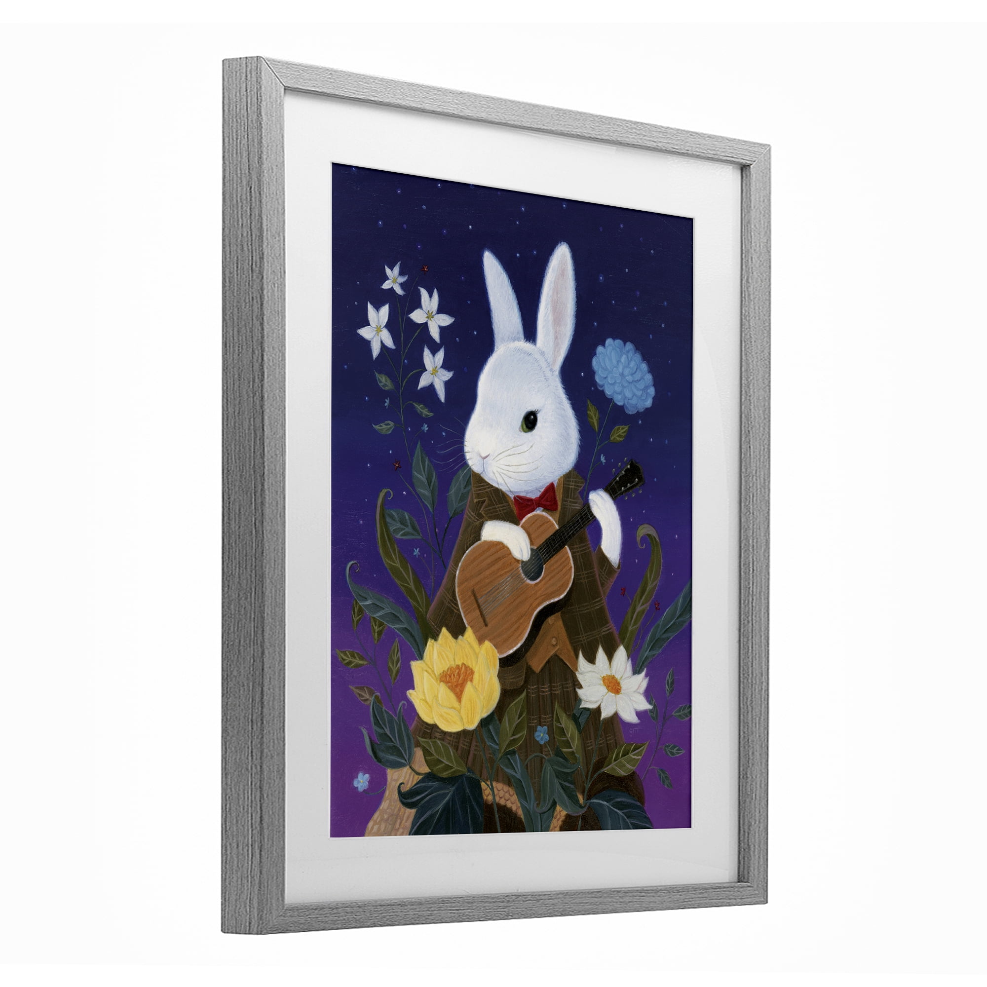 Stupell Industries Maria Von Carrot Gray Framed Print Under Glass, design by Gina Matarazzo