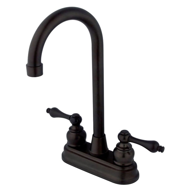 Kingston Brass KB495AL Victorian 4" Centerset High Arch Bar Faucet, Oil