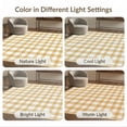 thumbnail image 7 of ODIKA 8'x10' Washable Area Rug Durable, Non-Slip Plaid Gingham Farmhouse Border Neutral Nirsery Nursey Checkered Refined for Living Room, Under Sectional, Family, 7 of 7