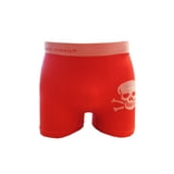 Crazy Cool Men's Seamless Boxer Briefs Underwear 6-Pack Set (Skull ...