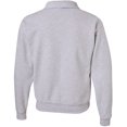 thumbnail image 4 of Jerzees Mens NuBlend Super Sweats Crew Sweatshirt, S, Ash, 4 of 6