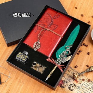 Mechanical Quill Dip Pen, Fountain Pen Stainless Steel Replacement Nib Set Gift