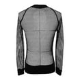 thumbnail image 6 of HaiMao Men's Fishnet Shirt Mens Fishnet Top Mesh Transparent Long Sleeve Muscle T-Shirt Net Undershirt Top Black S(S), 6 of 6