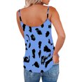thumbnail image 1 of Top con tirantes finos para mujer, Top con tirantes finos para mujer Top sin mangas para mujer Top sin mangas con estampado de leopardo Artesanía excepcional, 1 of 5