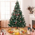 thumbnail image 2 of Fall Maple Leaf Pumpkin squirrel Tree Skirt with Pumpkin Design -Halloween Mat for Thanksgiving, Christmas Party Decor, Home Tabletop Trees Holiday Decorations 48", 2 of 6