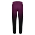 thumbnail image 4 of KeShDi Sweat Pants for Men Wide Leg Pants Men Men Print Fashion Casual with Pockets Elastic Waist Long Pants Sweatpants Trousers Purple L, 4 of 5