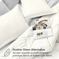 thumbnail image 3 of Bare Home Goose Down Alternative Comforter Set - 3 Piece Set - Full/Double, Cream, 3 of 7