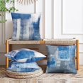 thumbnail image 5 of Set of 4 Blue and Grey Abstract Art Artwork Pillow Cover 20 x 20 Inch, Gallery Modern Decorative Throw Pillows Cushion Cover for Bedroom Sofa Living Room, 5 of 6