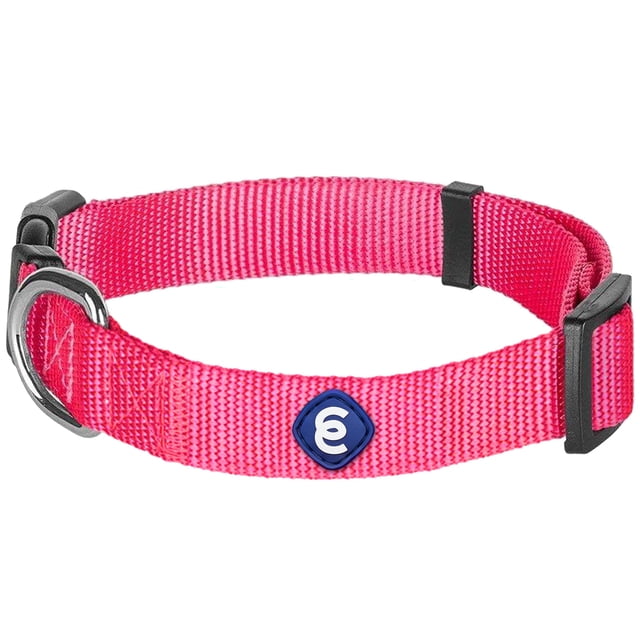 Blueberry Pet Essentials Collar Clásico Para Perro, 21 Colores, Color Rosa Francés, Cuello Grande, Collares De Nailon De 18 A 26 Pulgadas Para Perros