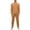 Khaki, variant on Dwelliawo Men's 2 Pieces Long Sleeve Solid Color Crew Neck Casual Pajamas Set Khaki 4xL