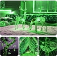thumbnail image 2 of Solar String Lights Outdoor, 2 Pack 66FT 200 LED Copper Wire Solar Powered Fairy Lights Waterproof with 8 Lighting Modes for Garden Patio Tree Christmas Party Wedding ,Green, 2 of 5