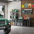 thumbnail image 2 of IKIMI 62"H 5-Tier Metal Garage Shelving, 2500Lbs Heavy Duty Adjustable Garage Storage Shelves for Home, Garage, Basement, 61.6"H x 27.5"W x 12"D, 2 of 7