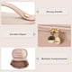thumbnail image 3 of Bolsa de Maquillaje Única de PU de Cuero, Bolsa Cosmética de Viaje Impermeable, Estuche Cosmético de Viaje, Bolsa de Aseo con Cremallera Rosa, 3 of 7