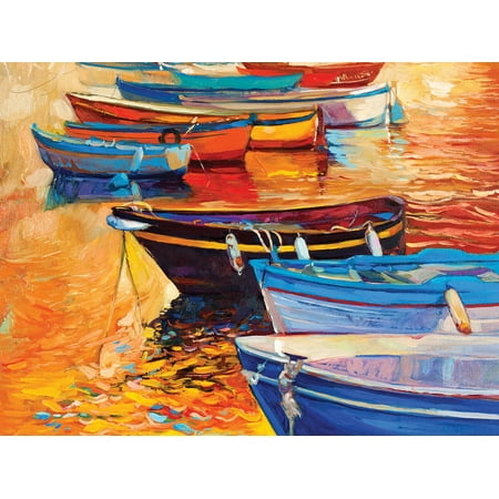 UPC: 0709786067671 | Willow Creek Press Boats in a Row 500-Piece Puzzle