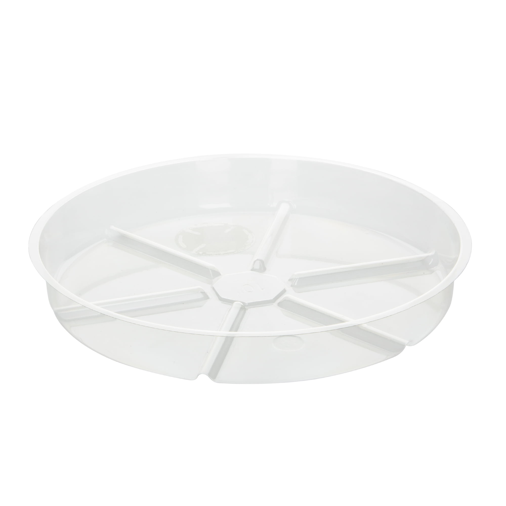 (5 pack) Mainstays 10" Heavy Duty Clear Round Vinyl Plant Saucer