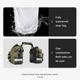 thumbnail image 1 of serony Motorcycle Side Bag Solid Color Replacement Reflective Waterproof Fast Lifting Handle Large Capacity 20L Motorbike Bags Green, 1 of 9
