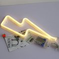 thumbnail image 3 of Letreros de neón decorativos con luces LED que funcionan con pilas o USB para decoración de habitaciones infantiles, fiestas de cumpleaños, festividades y bodas (blanco cálido)., 3 of 5