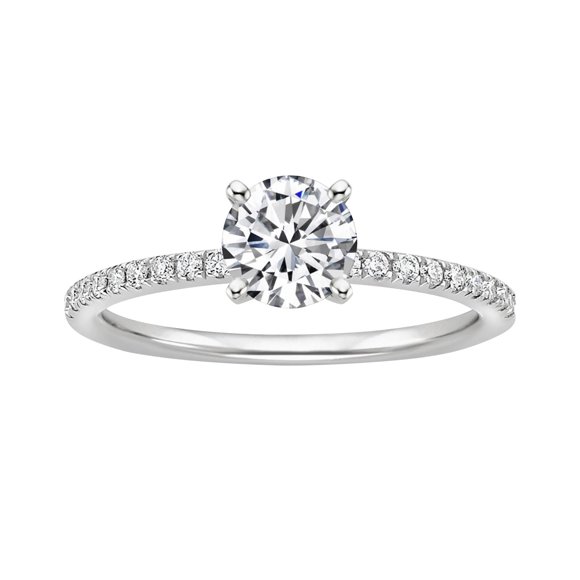 Riforla Women Ring Rhinestone Wedding Jewelry Rings Size 5-11 Alloy Gift Finger Womens Jewelry White 7