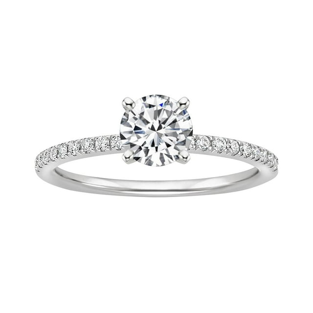 Riforla Women Ring Rhinestone Wedding Jewelry Rings Size 5-11 Alloy Gift Finger Womens Jewelry White 9