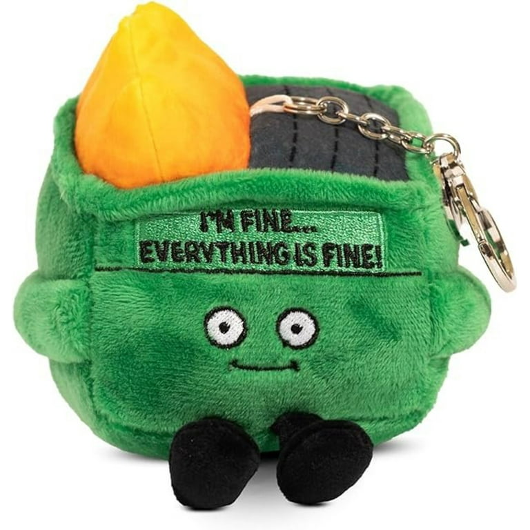 Dumpster Fire Plush Bag Charm Dumpster Fire Plush Bag Charm