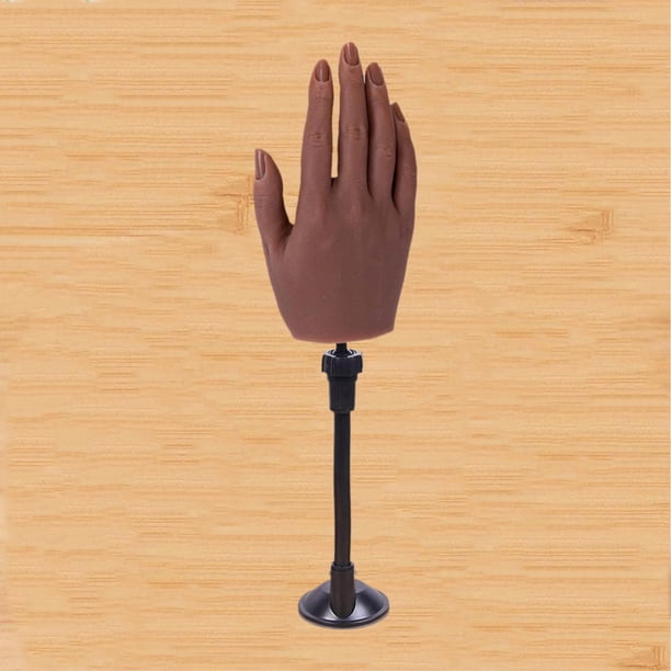 Mano de práctica de uñas Macarena con soporte de silicona