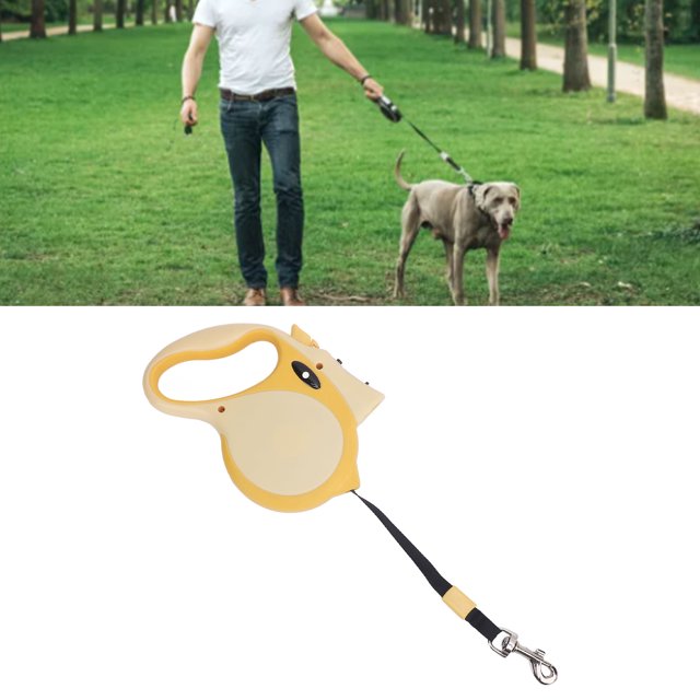 Dog Walking Leash, Retractable Dog Leash Tape Lightweight Pet Training Leash Rope Automatic Adjustable Length with Ergonomics Handle Puppy Leash for Small Medium Dog