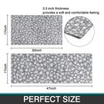 thumbnail image 7 of Gray Christmas Snowflake Pattern Kitchen Rugs Sets Of 2,Anti Fatigue Kitchen Mat Rugs Non Slip Washable,Decorative Kitchen Floor Mats for Kitchen,Sink,Laundry,17"x30"+17"x47", 7 of 7