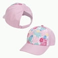 thumbnail image 4 of KPOPLK Children's Baseball Cap With Ponytail For Girls Boys Adjustable Summer Hat Visor Hat Junior Tennis Cap Peaked Cap Baseball Cap Sun Visor Hat Summer Hat Sun Hat(2-8 Years,Hot Pink), 4 of 6