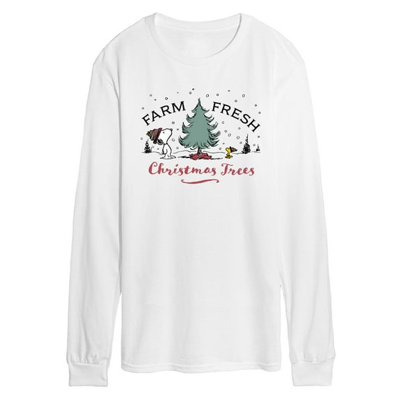 Peanuts - Farm Fresh Trees - Men's Long Sleeve T-Shirt