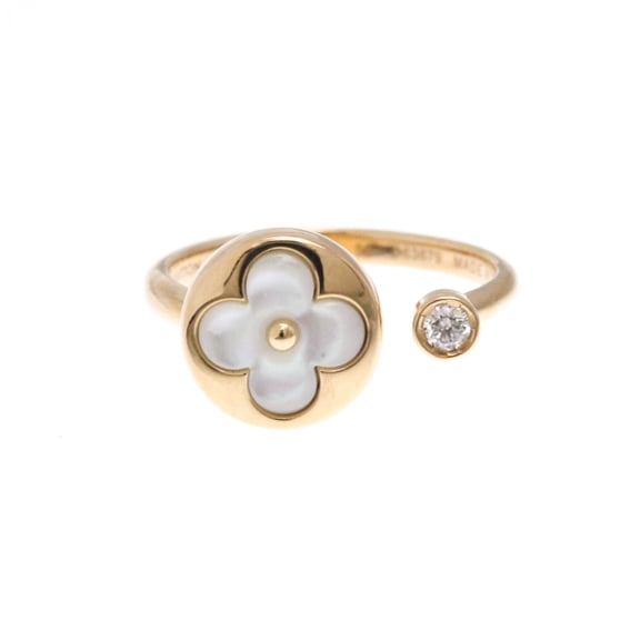 Pre-Owned Louis Vuitton Berg Sun Blossom Ring Q9L68K Pink Gold (18K) Fashion... (Good)
