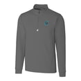 thumbnail image 2 of Men's Cutter & Buck Gray Charlotte Knights Traverse Stretch Quarter-Zip Pullover Top, 2 of 3