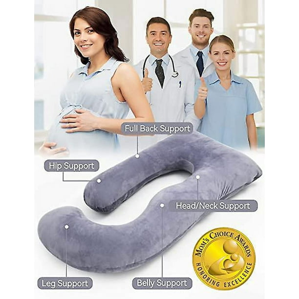 Almohadas para Embarazo Almohada de Maternidad de Cuerpo Completo en Forma de U con Funda Extraible Soporte para Espalda Piernas Vientre Caderas para Mujeres Embarazadas Embarazo de 57 Pul Walmart en ...