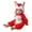 Red, variant on Tiijoy Toddler Boys Cartoon Animal Romper Hooded Jumpsuit Cute Onesies, Sizes 2-3T