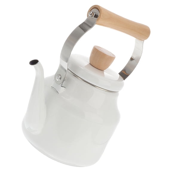 MEIBUTYUP White Enamel Tea Kettle Large Capacity for Boiling Water and Multiple Kitchen Uses
