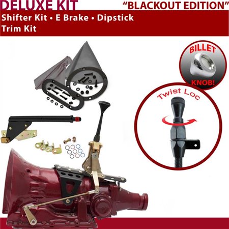 American Shifter C6 Shifter Kit Black 6 in. E Brake Trim Kit Dipstick for EB764