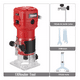 thumbnail image 3 of Router 1026 650w De 6 Velocidades Rojo/Plata, 3 of 5