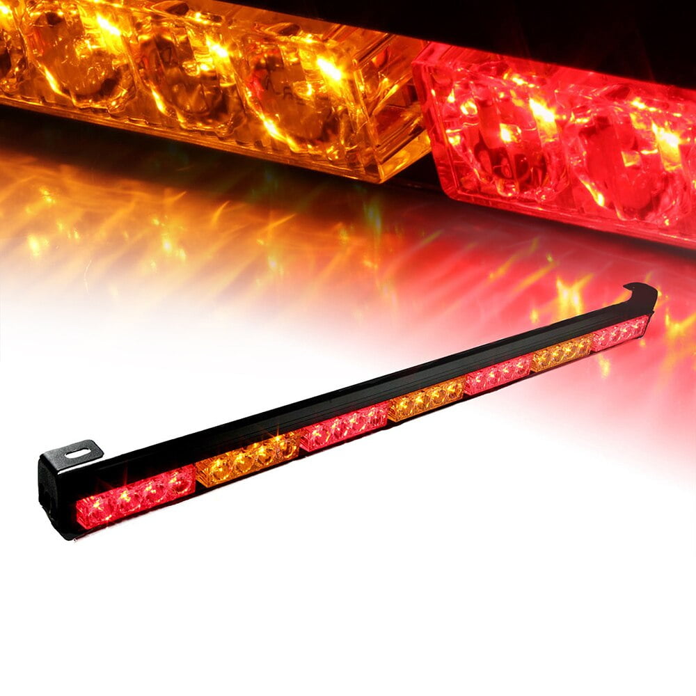 31.5" RED LED TRAFFIC ADVISOR EMERGENCY WARNING FLASH STROBE LIGHT BAR UNIVERSAL