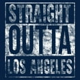 thumbnail image 3 of UGP Campus Apparel Straight Outta Los Angeles - LA Football Pride T Shirt - 3X-Large - Navy w/White Print, 3 of 6