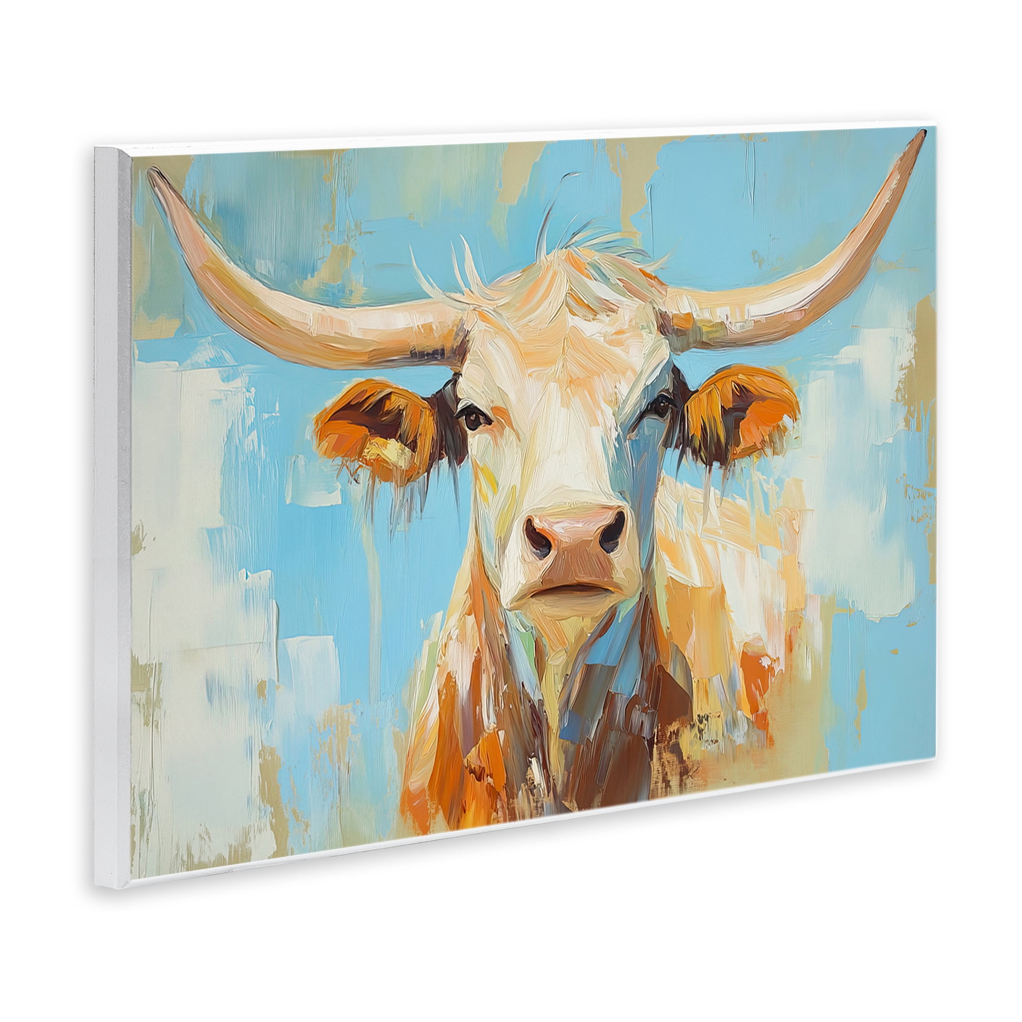 Stupell Industries Abstract Texas Longhorn Wall Plaque Art, design by Tina LeCour