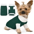 thumbnail image 1 of Jersey para perro Lorehelina Argyle, tejido, cuello alto, S, verde, 1 of 7