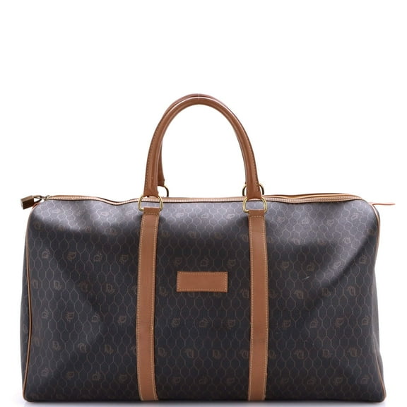 Pre-Owned Vintage Duffle Bag Honeycomb Coated Canvas Large By Rebag