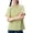Light Green, variant on JIAYUE Women's T Shirt Casual Breathable Crew Neck For And Slim Fit Solid Color Short Sleeve Tops Loose Fit For Summer Everyday Yoga Running And Wear