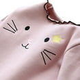 thumbnail image 5 of Gyratedream 2-8Y Toddler Kids Little Girls Long Sleeve Kitten Graphic Turtleneck Sweater Basic Tops, 5 of 8