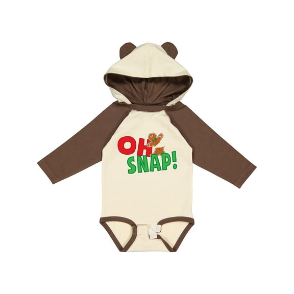 Inktastic Oh Snap Boys or Girls Long Sleeve Baby Bodysuit