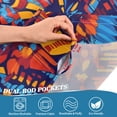 thumbnail image 5 of Yayeee Kitchen Curtains Tier Set of 2 Light Filtering 57"x24" Over Sink Window Panels, Red Geometric Eagle, 5 of 7